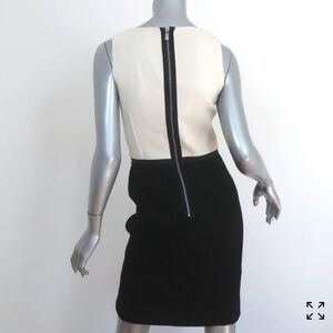 Michael Kors Collection Italy Wool Two-Tone Pencil Dress